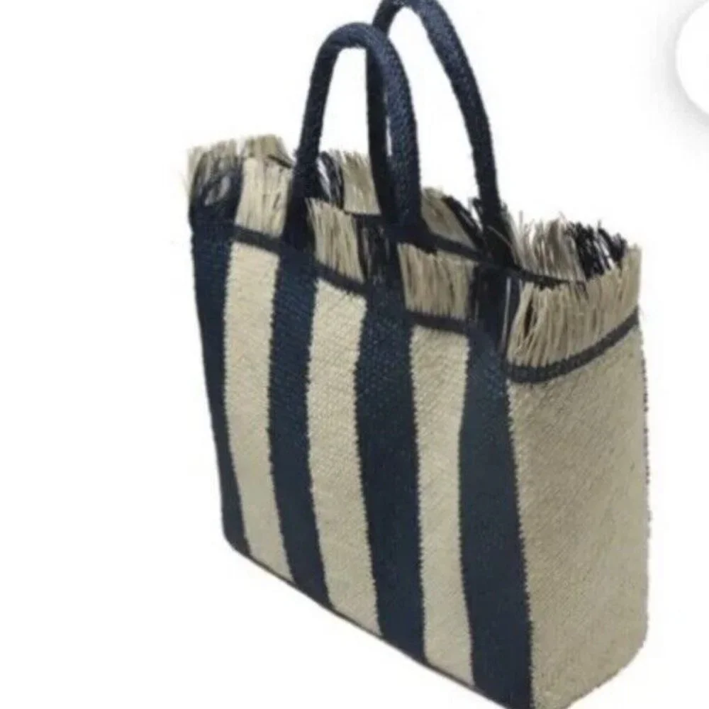 Veronica Beard Dans la Main Bag Handmade Iraca Palm Brown❤️Great gift❤️ - Picture 12 of 12